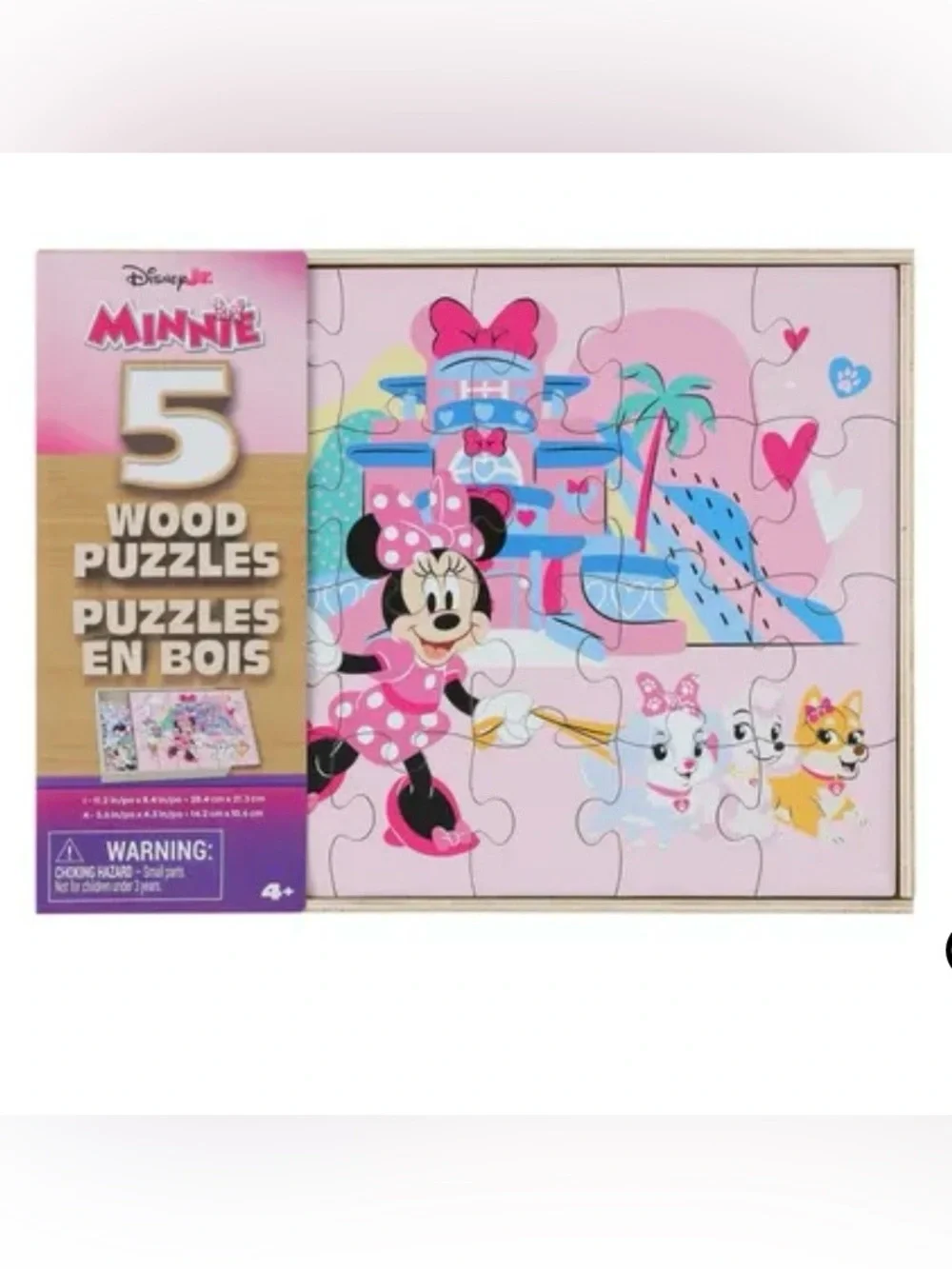 Disney Minnie Mouse Wooden Puzzle Set - 5 Pack
